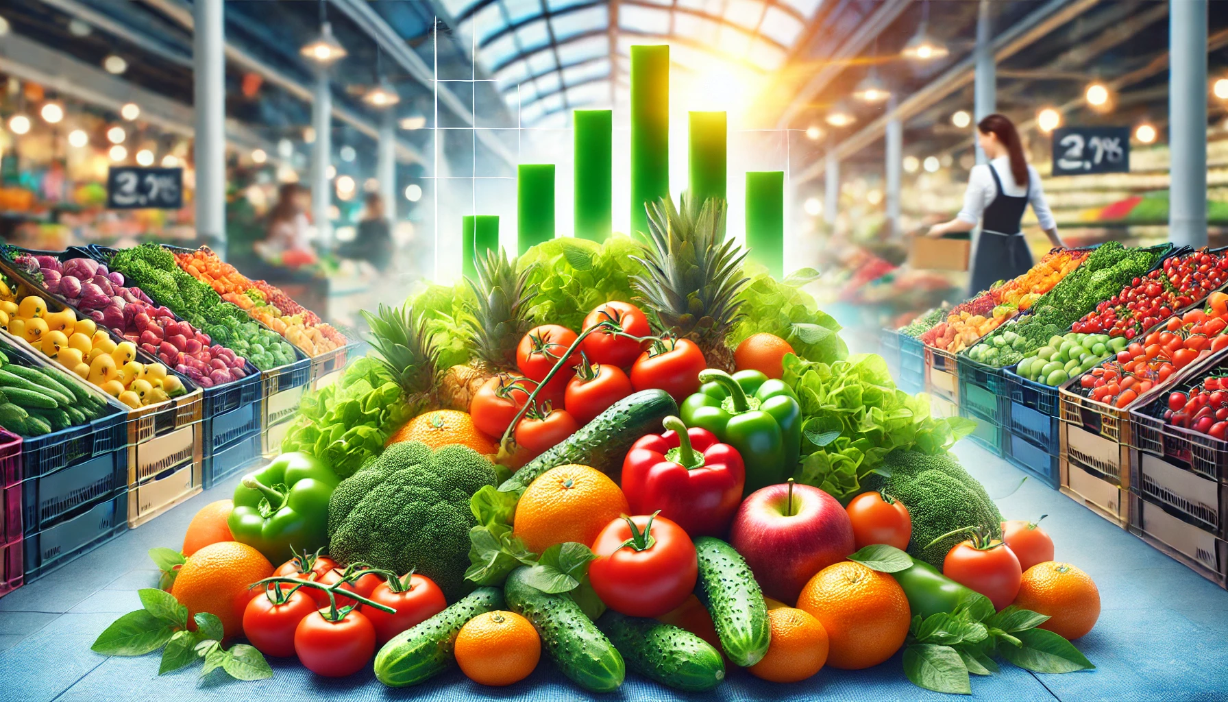 مبيعات الخضار والفاكهة
