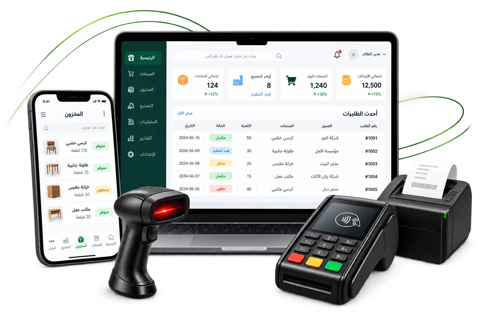 مراحل التصنيع في برنامج حسابات متكامل