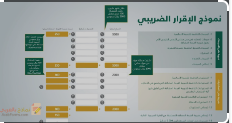 الاقرار الضريبي