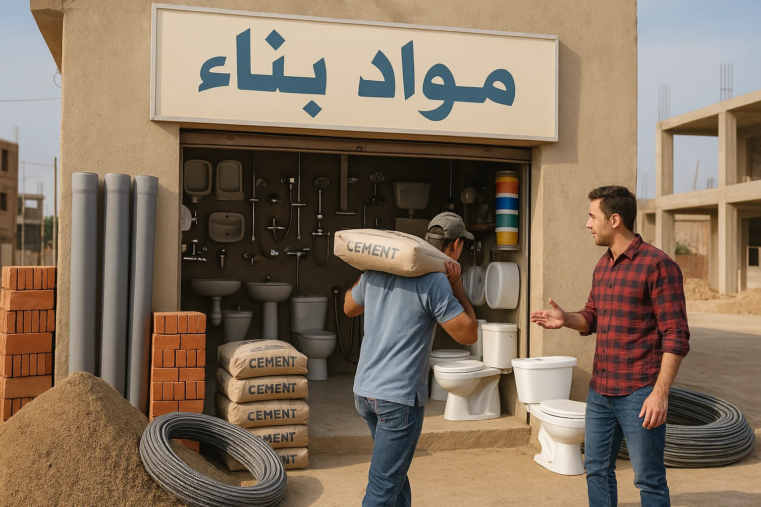 مشروع محل مواد بناء-02