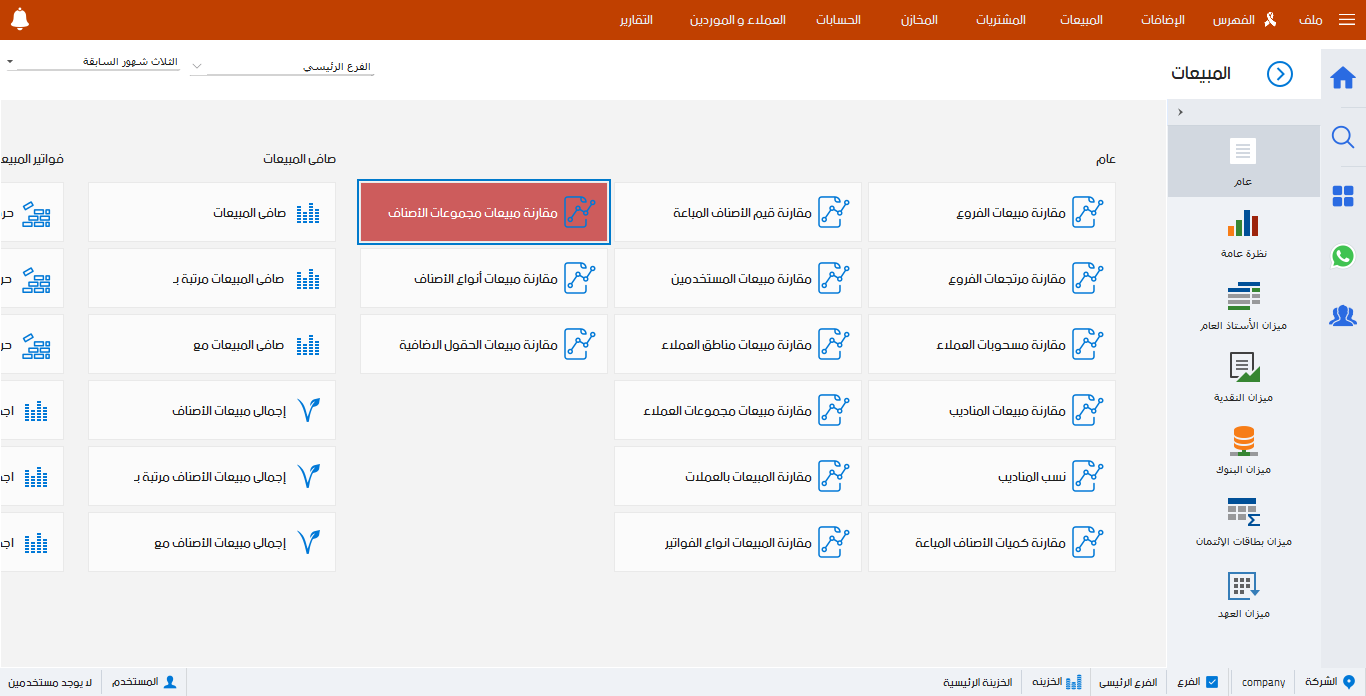 توقع المبيعات