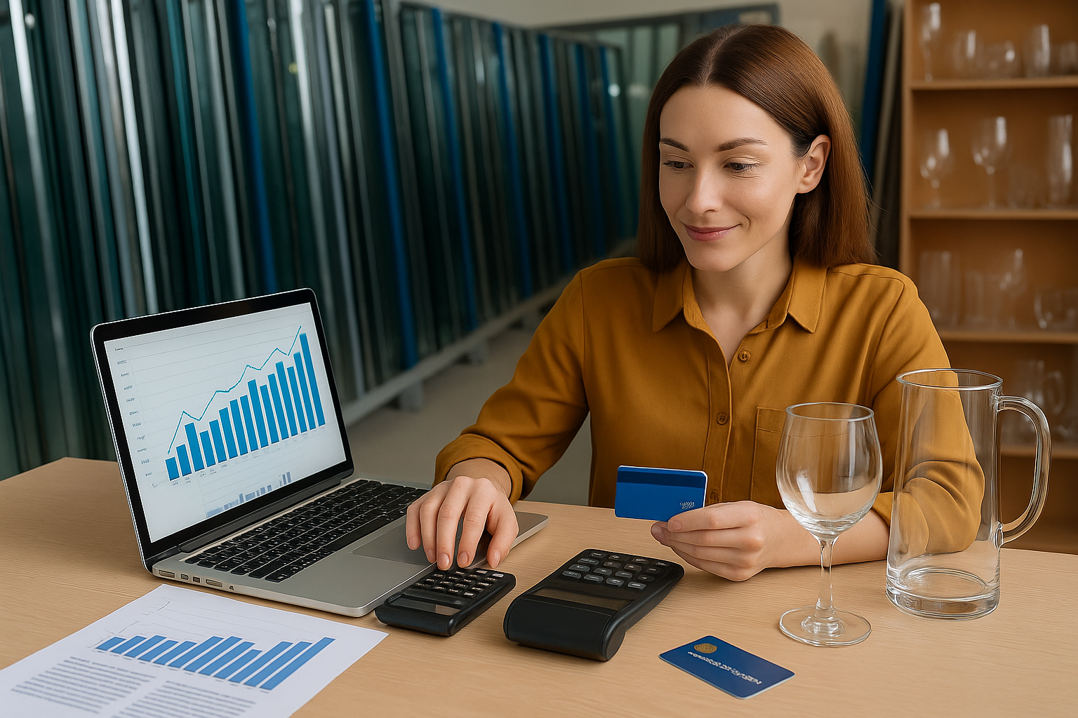 01. حسابات محلات الزجاج