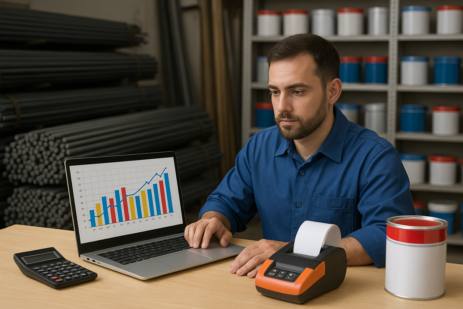 01.حسابات محلات الحديد والدهانات