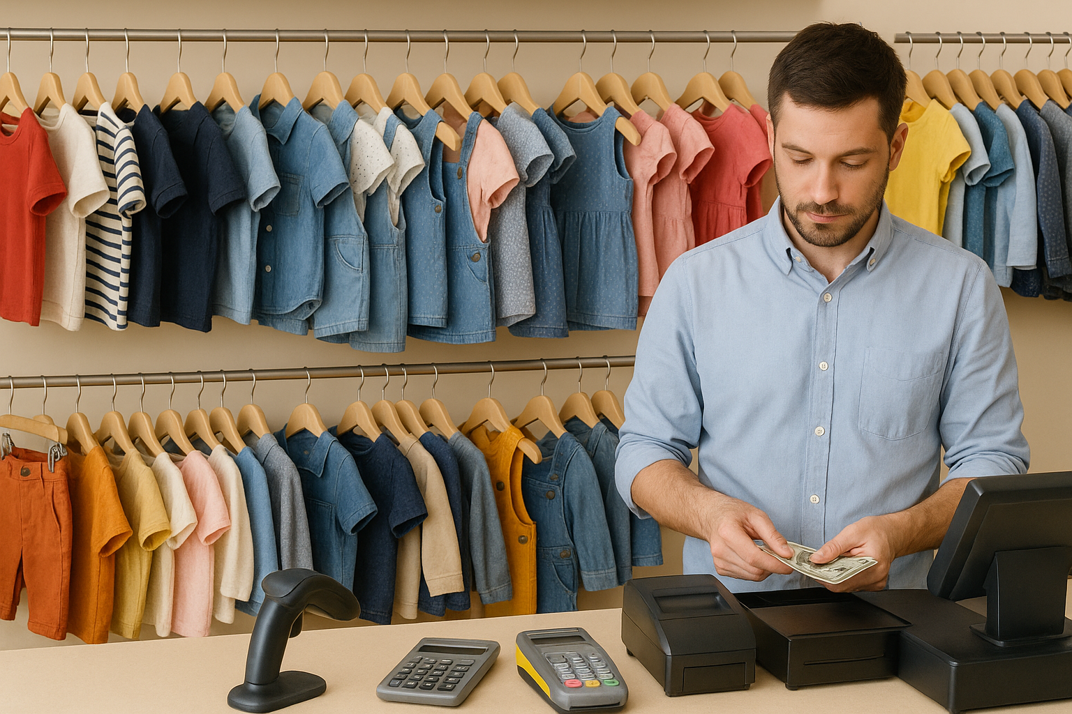 01- حسابات محلات ملابس الاطفال